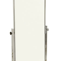 Mirror on wheels with adjustable angle Chrome frame