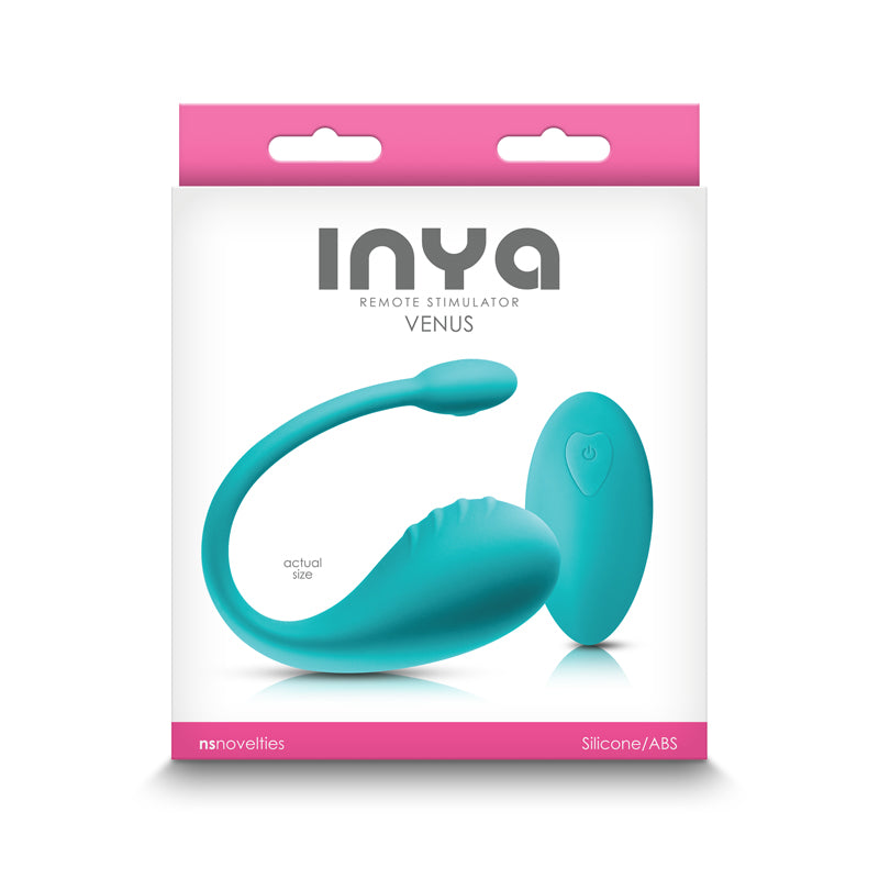 INYA Venus USB Rechargeable Couples Vibrating Stimulator & Remote control - Teal