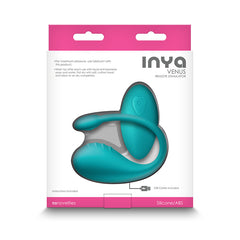 INYA Venus USB Rechargeable Couples Vibrating Stimulator & Remote control - Teal