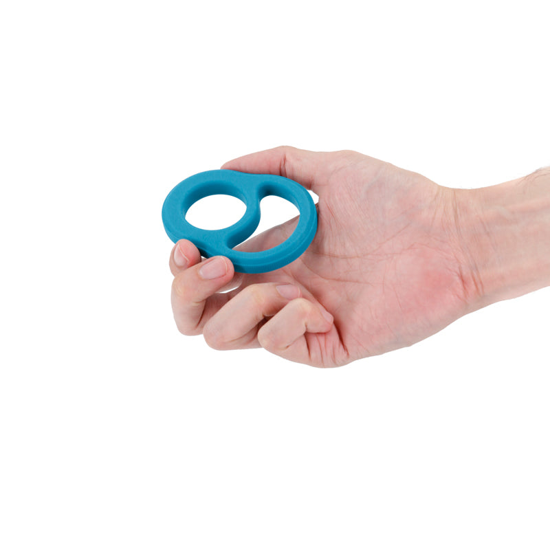 Renegade Cradle Cock & Balls Ring - Teal