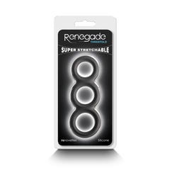 Renegade Threefold Cock Ring - Black