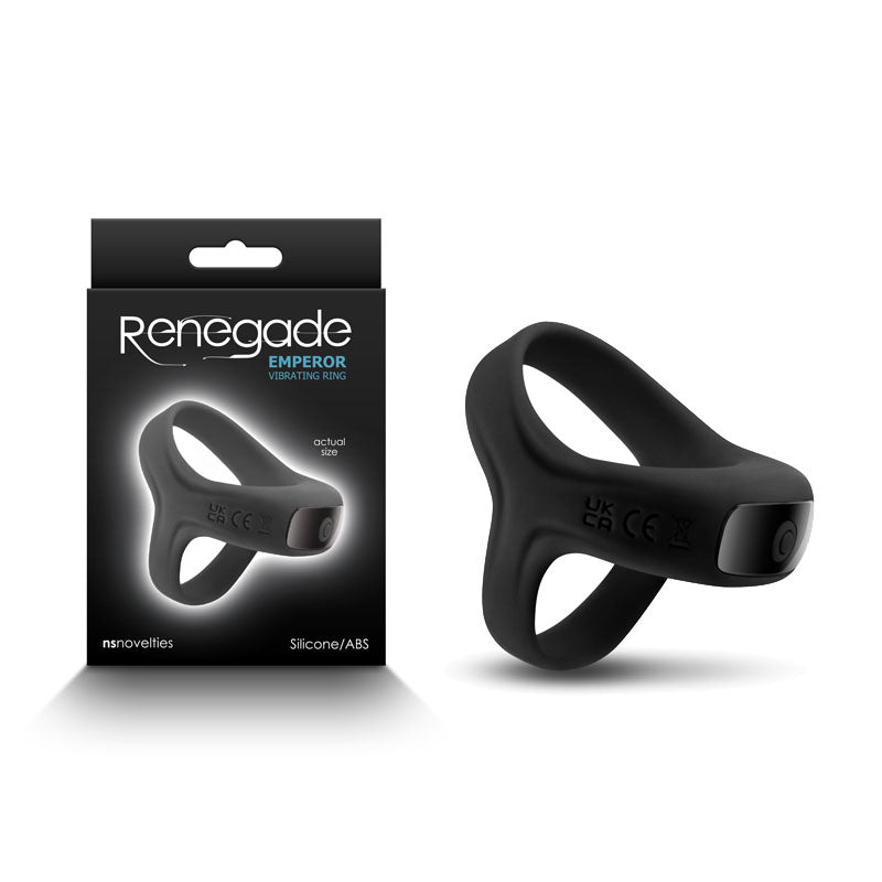 Renegade Emperor Vibrating Ball Sling - Black