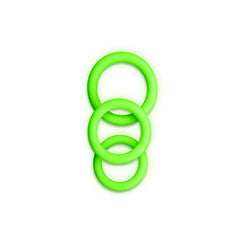 OUCH! Glow In The Dark Cock Ring Set