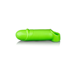 OUCH! Glow In The Dark Smooth Thick Stretchy Penis Extension Sleeve 16 cm