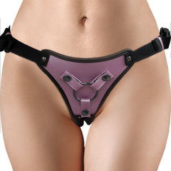 OUCH Brand Metallic Strap On Harness - Rose