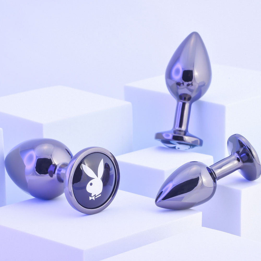 Playboy Pleasure PLEASURE 3 WAYS Metal Butt Plug Set