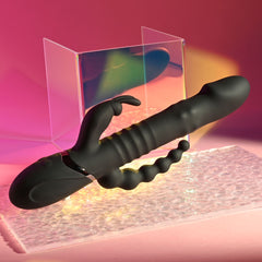 Playboy Pleasure BIG BUNNY ENERGY Rabbit Vibrator with Anal Wand