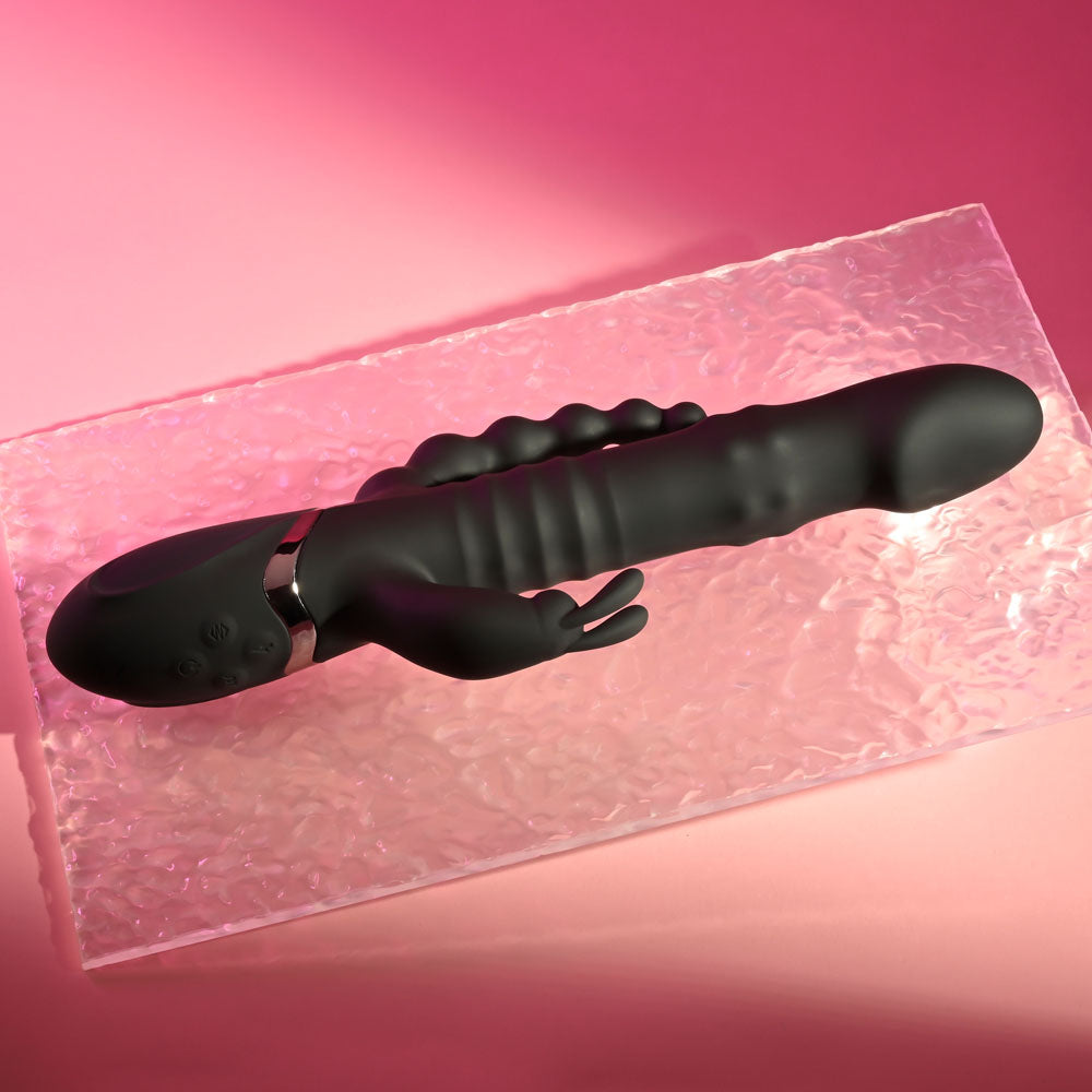 Playboy Pleasure BIG BUNNY ENERGY Rabbit Vibrator with Anal Wand