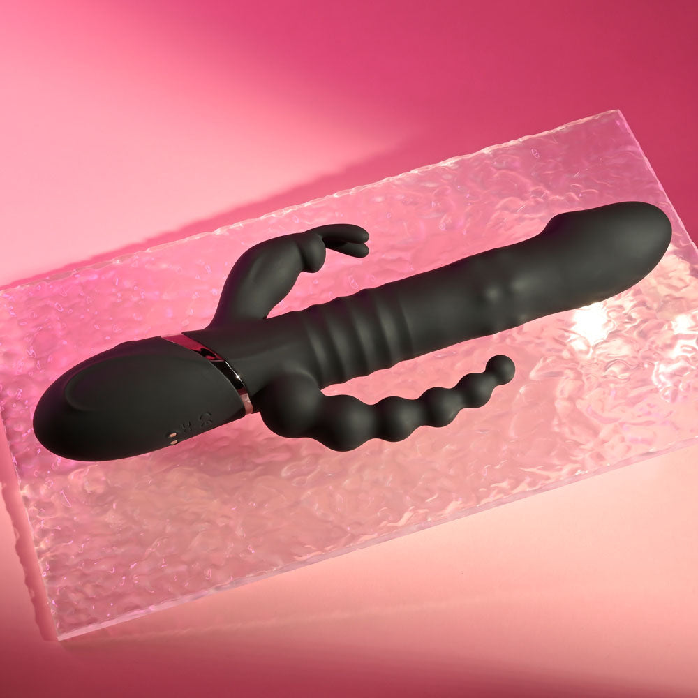 Playboy Pleasure BIG BUNNY ENERGY Rabbit Vibrator with Anal Wand