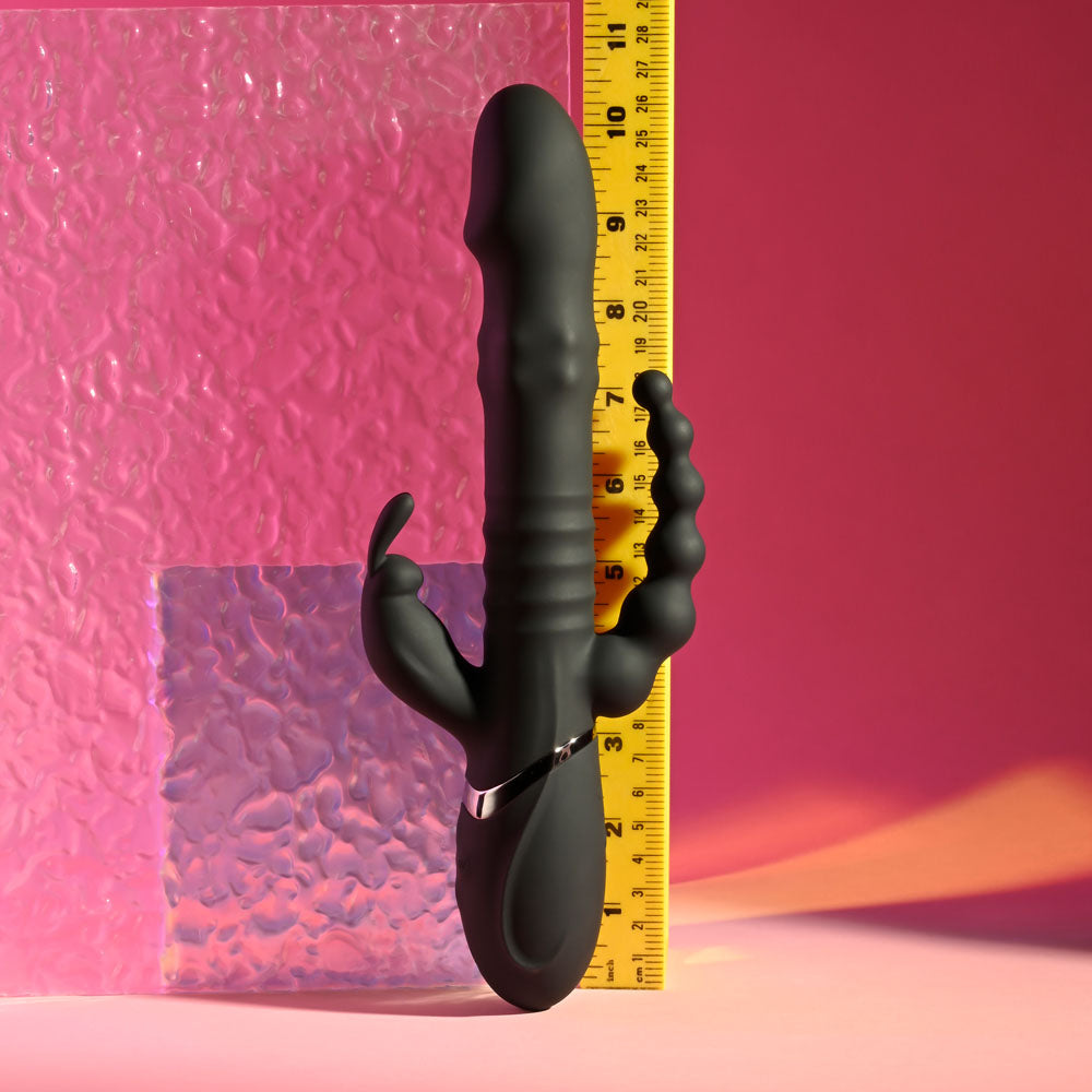 Playboy Pleasure BIG BUNNY ENERGY Rabbit Vibrator with Anal Wand