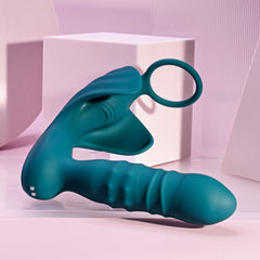 Playboy Pleasure BRING IT ON Plug & Cock Ring - Green