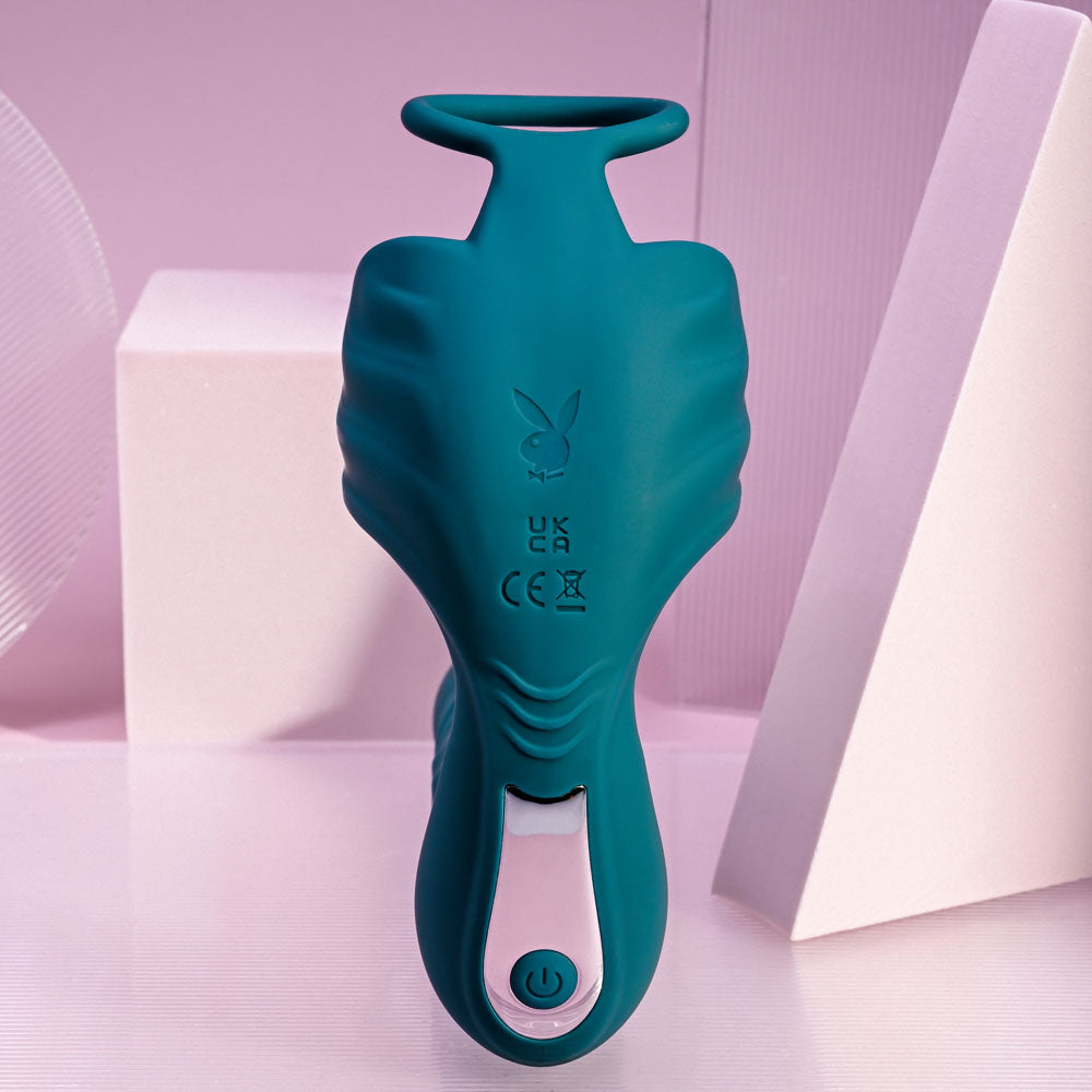 Playboy Pleasure BRING IT ON Plug & Cock Ring - Green