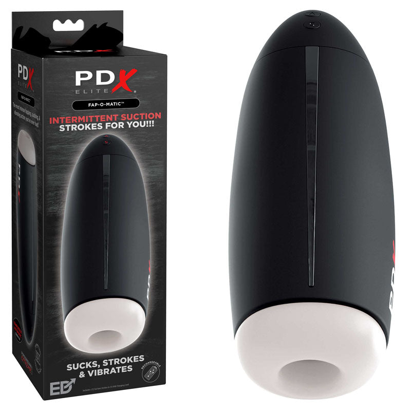 Pipedream Extreme Toys Elite Fap-O-Matic - USB Rechargeable Sucking Masturbator