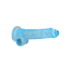 RealRock Realistic Dildo With Balls - 20cm Blue