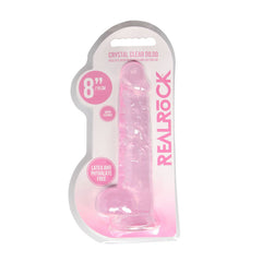 RealRock Realistic Dildo With Balls - 20cm Pink