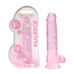 RealRock Realistic Dildo With Balls - 20cm Pink