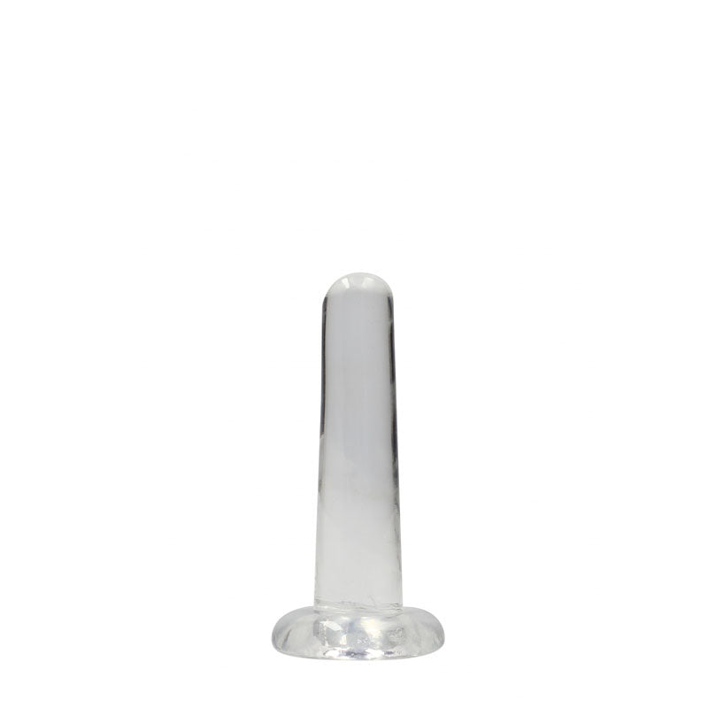 REALROCK Non Realistic Dildo With Suction Cup - 13.5 cm CLEAR