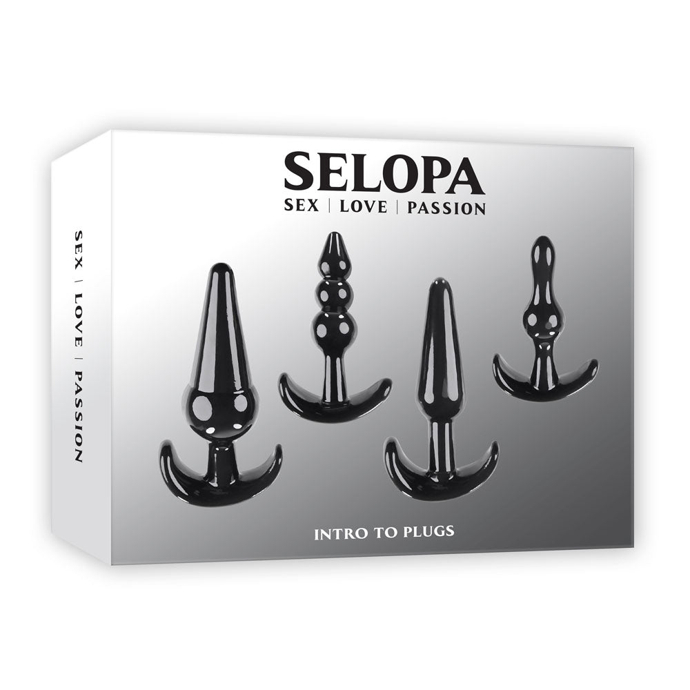 Selopa INTRO TO ANAL PLUGS Set - Black