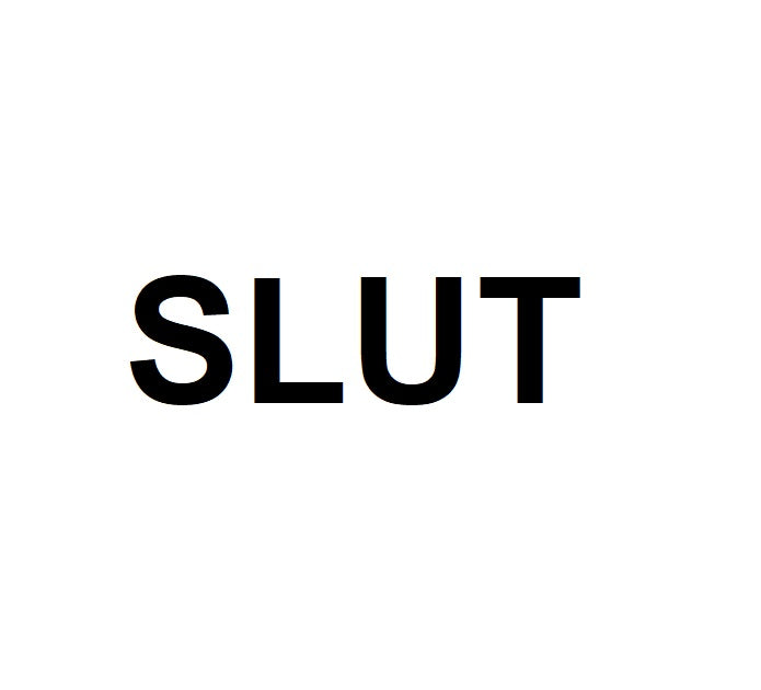 Temporary waterproof tattoos "Slut" 3-pack