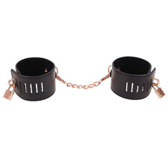 Lockable Vented Hand Cuffs - Black