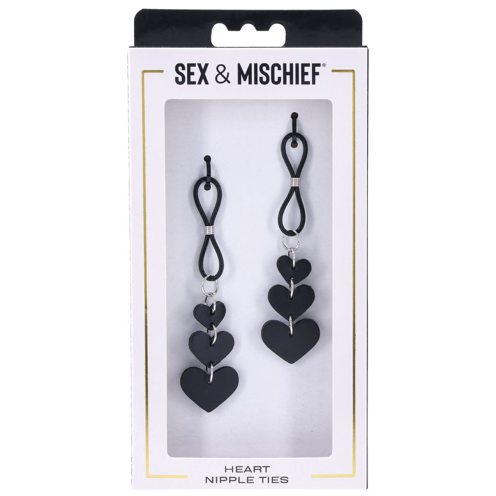 Sex & Mischief Heart Nipple Ties