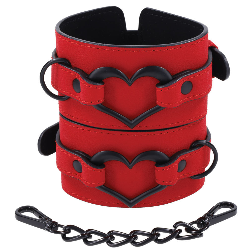 Sex & Mischief Amor Handcuffs - Red