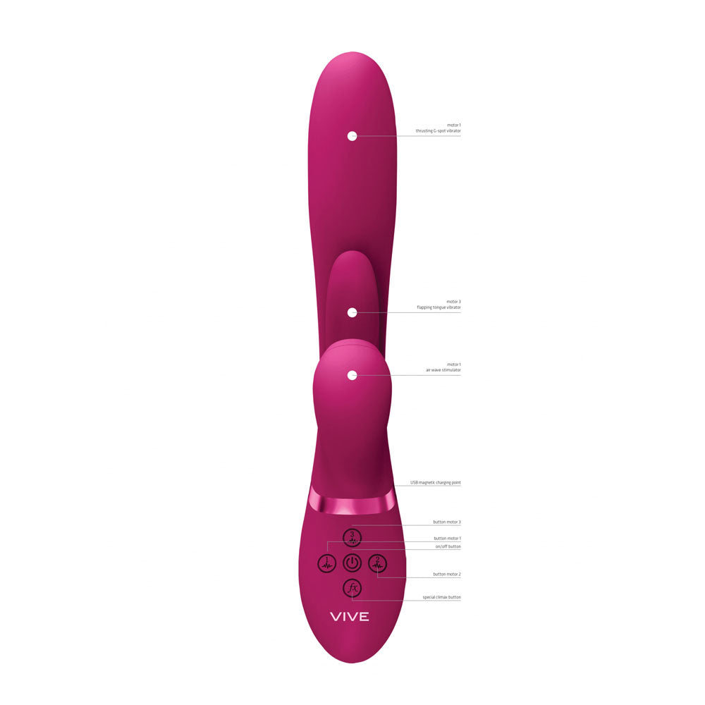 VIVE Ena Rabbit Vibrator - Pink