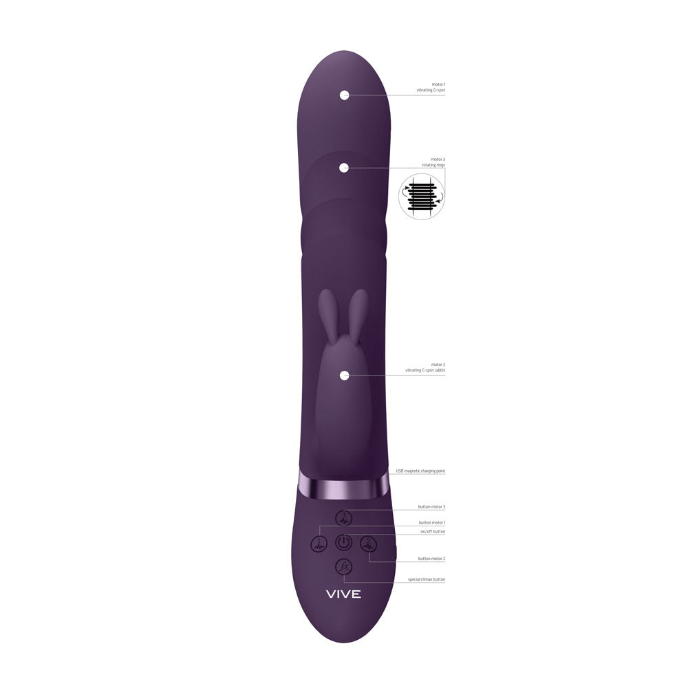 VIVE Nari Rabbit Vibrator - Purple