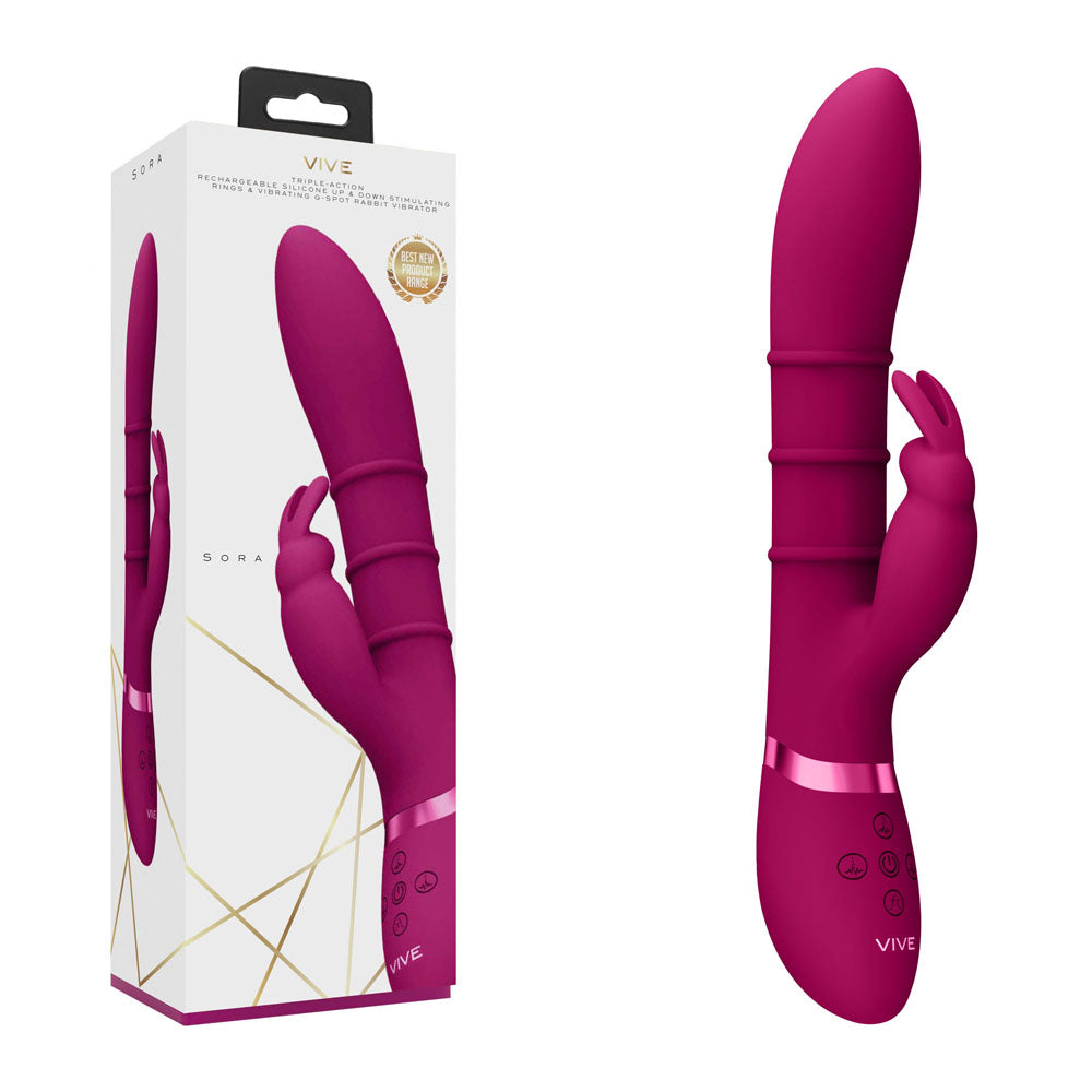 VIVE Sora G-Spot Rabbit Vibrator - Pink