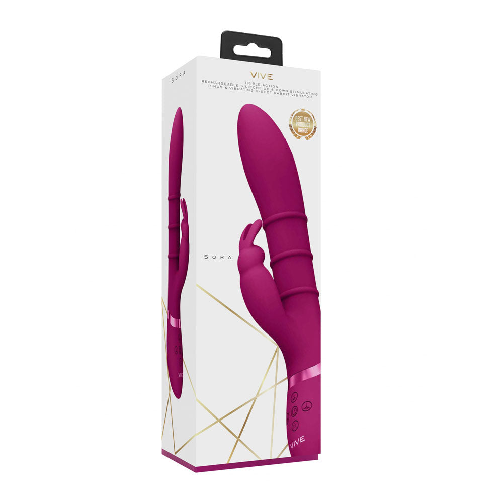 VIVE Sora G-Spot Rabbit Vibrator - Pink