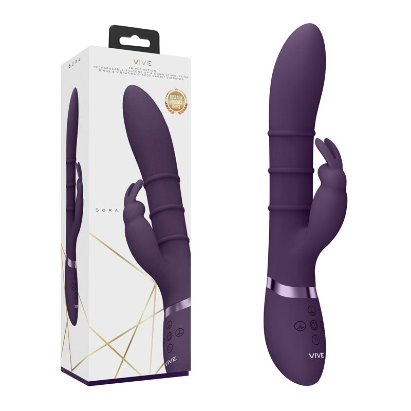 VIVE Sora G-Spot & Clit Rabbit - Purple