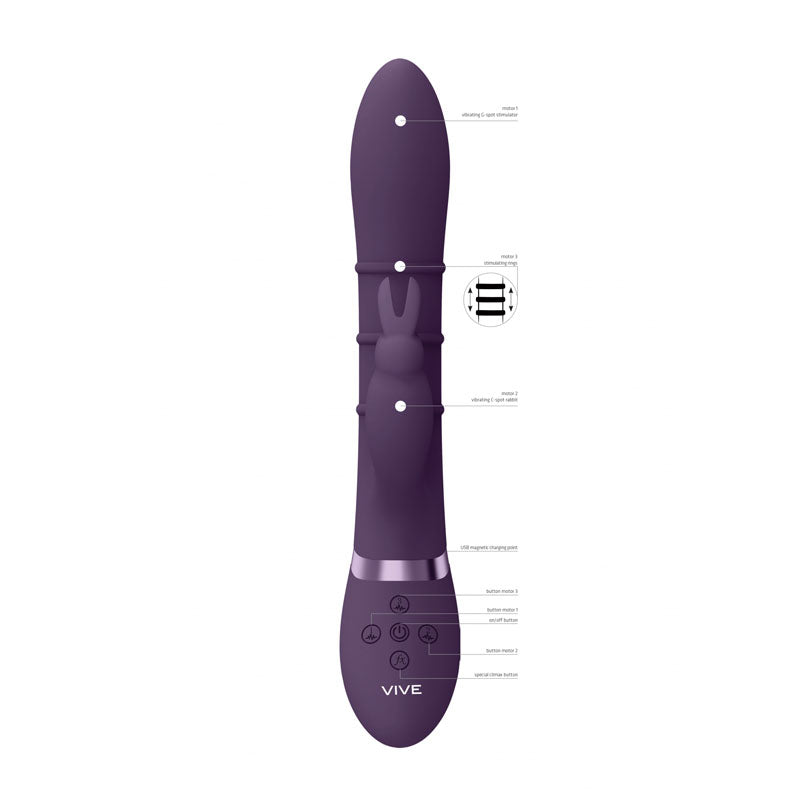 VIVE Sora G-Spot & Clit Rabbit - Purple