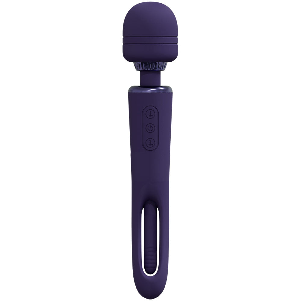 VIVE Kiku Double End Wand & Vibrator - Purple