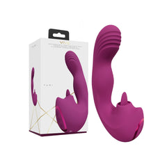 VIVE Yumi G-Spot Vibrator with Tongue - Pink