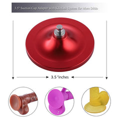 Hismith Accessory HSC27 suction cup dildo adaptor Red medium