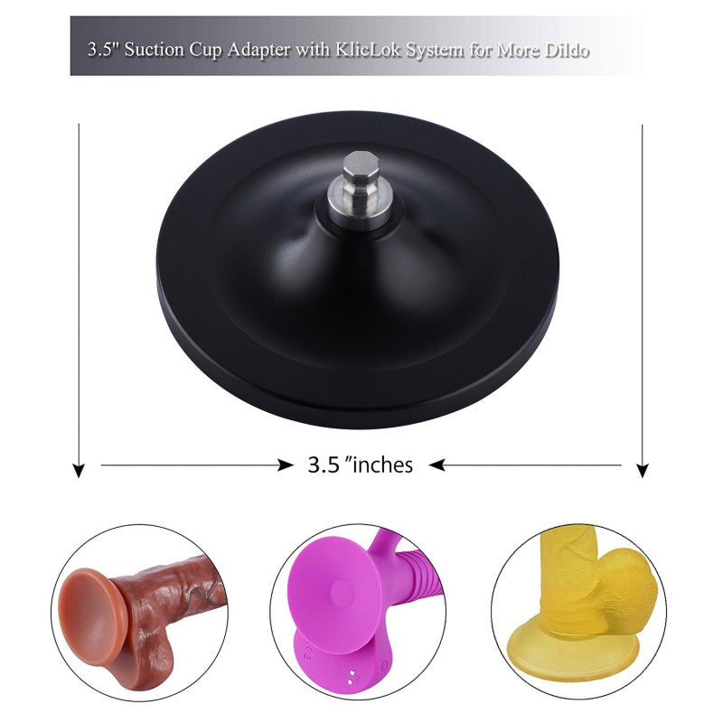 Hismith Accessory HSC23 suction cup dildo adaptor Black medium