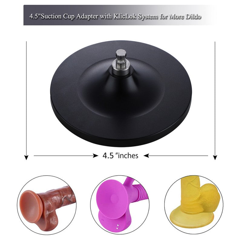 Hismith Accessory HSC28 suction cup dildo adaptor LARGE Black