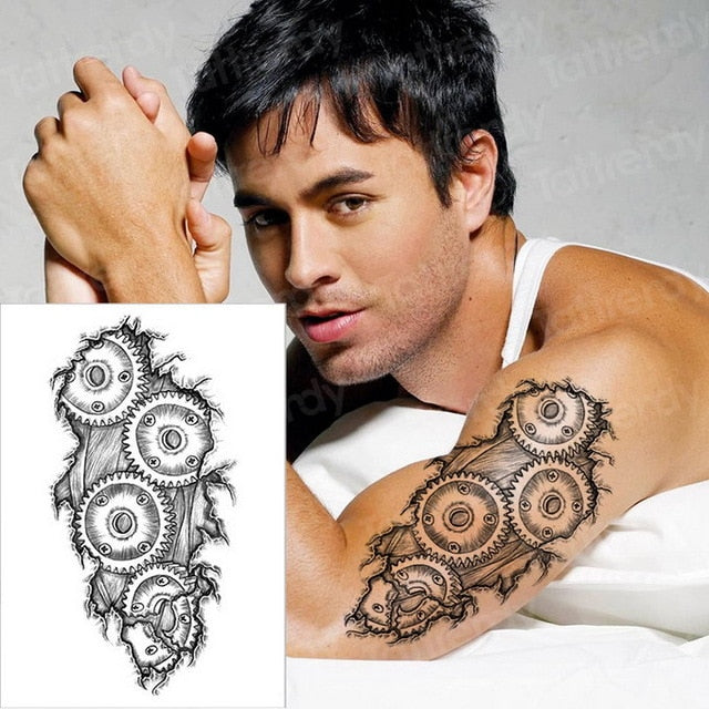 Temporary tattoos Women or Men LARGE assorted selection No. 4