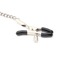 Nipple clamps adjustable with chain