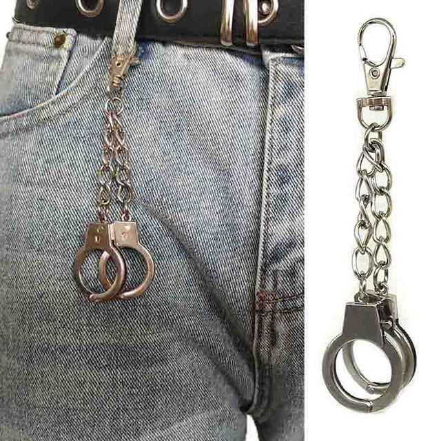 Handcuffs fashion accessory. Novelty size in various designs