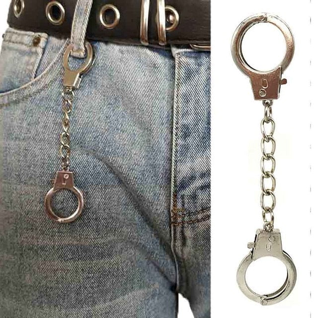 Handcuffs fashion accessory. Novelty size in various designs