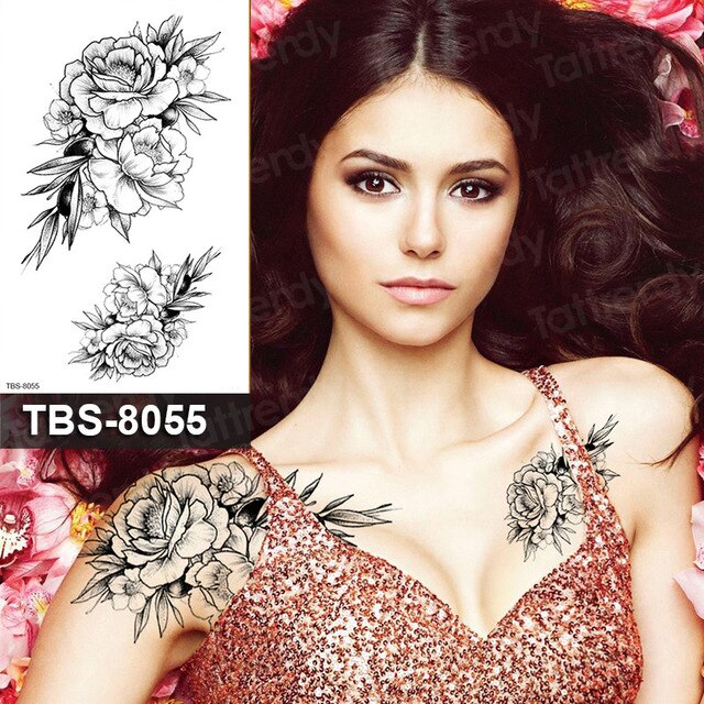 Temporary tattoos ALL BODY AREAS for Women 25 assorted designs