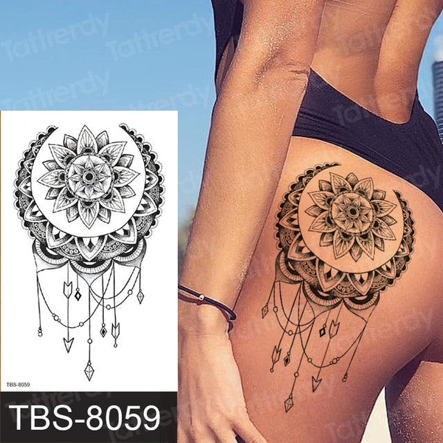 Temporary tattoos ALL BODY AREAS for Women 25 assorted designs