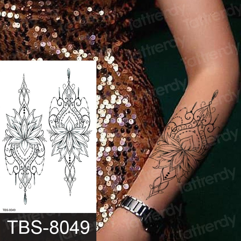 Temporary tattoos ALL BODY AREAS for Women 25 assorted designs