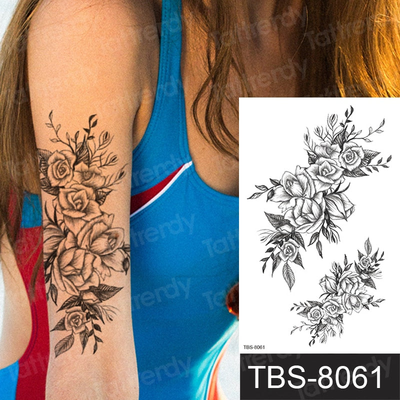 Temporary tattoos ALL BODY AREAS for Women 25 assorted designs