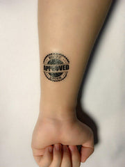 Temporary waterproof tattoos for BDSM slaves "Approved Whore"