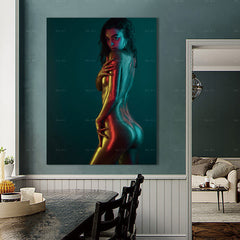 Sultry Latina. Portrait printed to canvas 3 in a series of 5