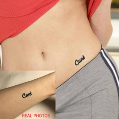 Temporary waterproof tattoos for BDSM slaves "Cunt"